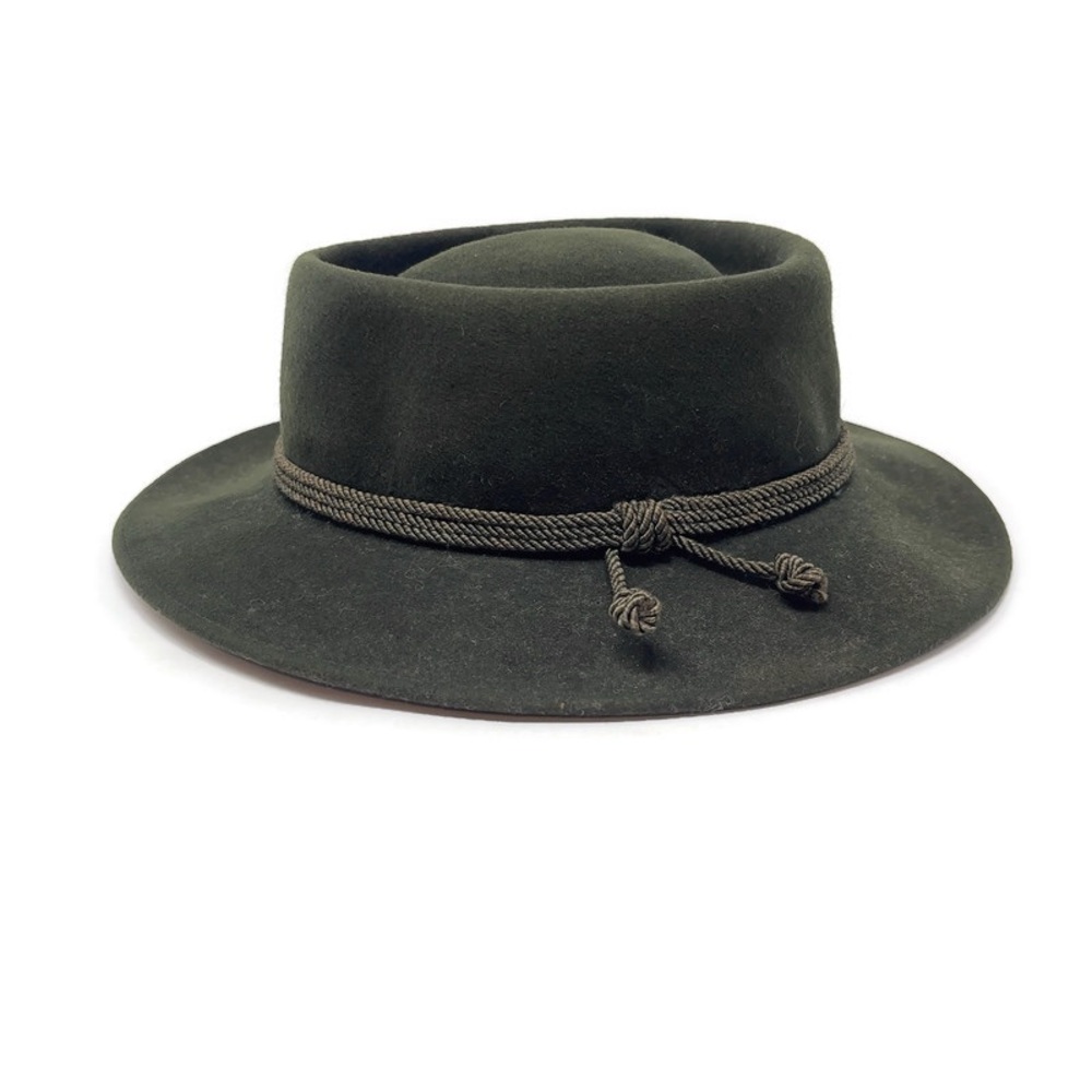 Vintage Fritz Günzrodt Bavarian Hat | Green Wool‎ Alpine Hat | German Original